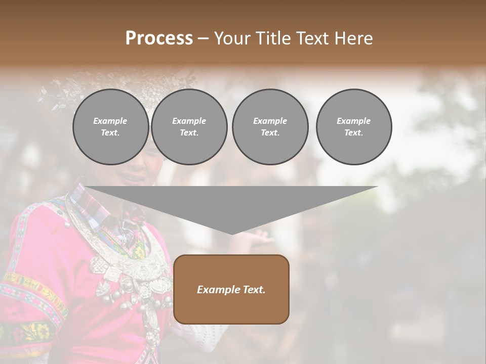 A Young Girl In A Pink Dress And A Crown PowerPoint Template