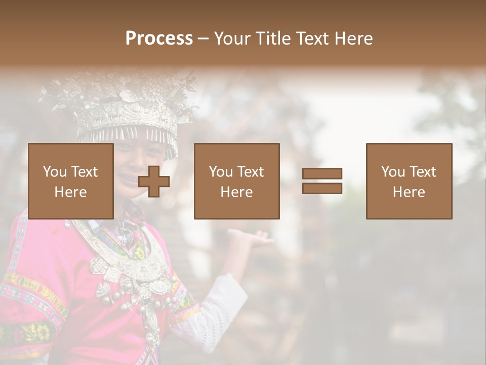 A Young Girl In A Pink Dress And A Crown PowerPoint Template