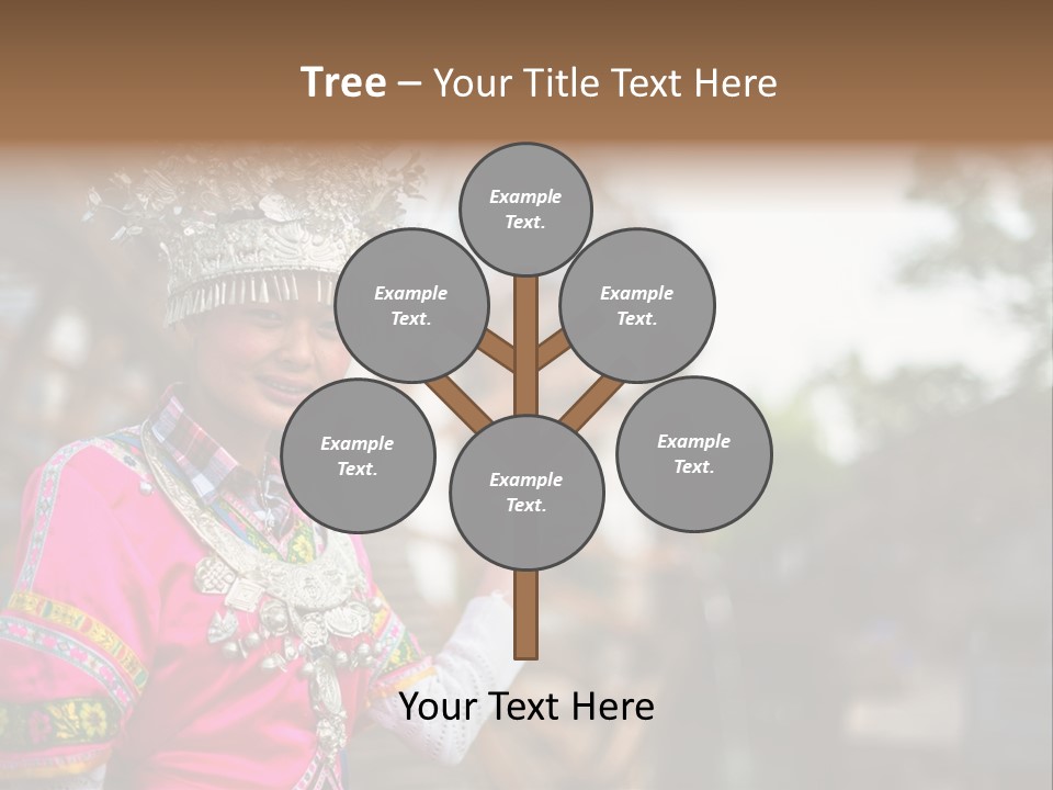 A Young Girl In A Pink Dress And A Crown PowerPoint Template