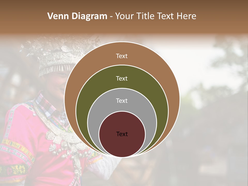 A Young Girl In A Pink Dress And A Crown PowerPoint Template