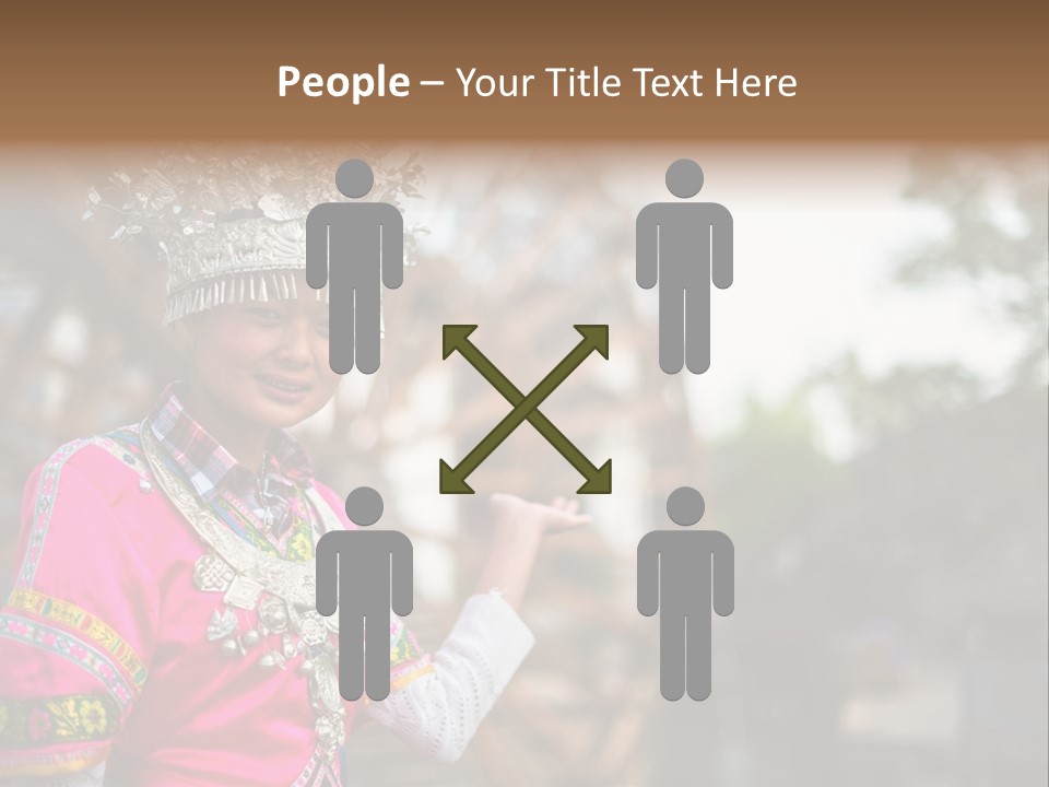 A Young Girl In A Pink Dress And A Crown PowerPoint Template