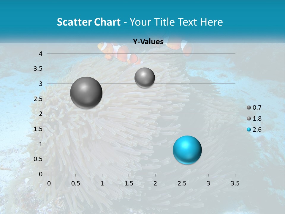 Two Clown Fish On A Coral Powerpoint Template PowerPoint Template