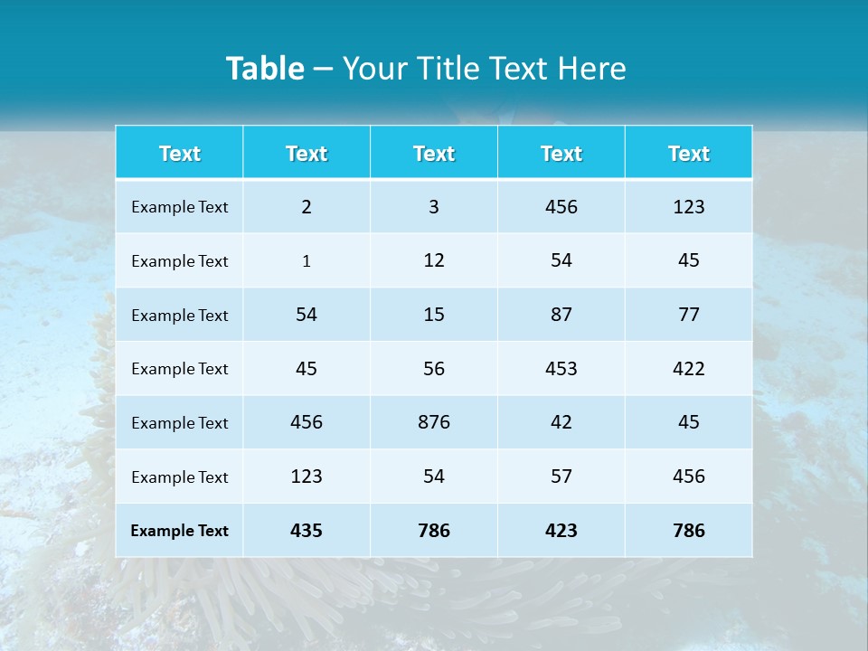 Two Clown Fish On A Coral Powerpoint Template PowerPoint Template
