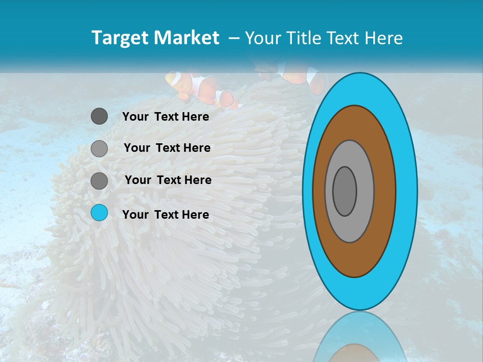 Two Clown Fish On A Coral Powerpoint Template PowerPoint Template