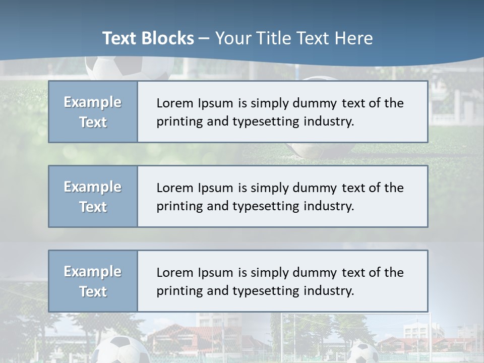 A Soccer Ball Sitting On Top Of A Lush Green Field PowerPoint Template