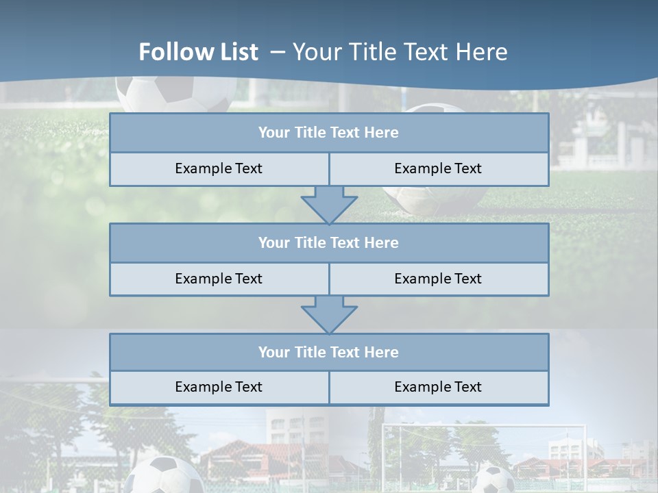 A Soccer Ball Sitting On Top Of A Lush Green Field PowerPoint Template