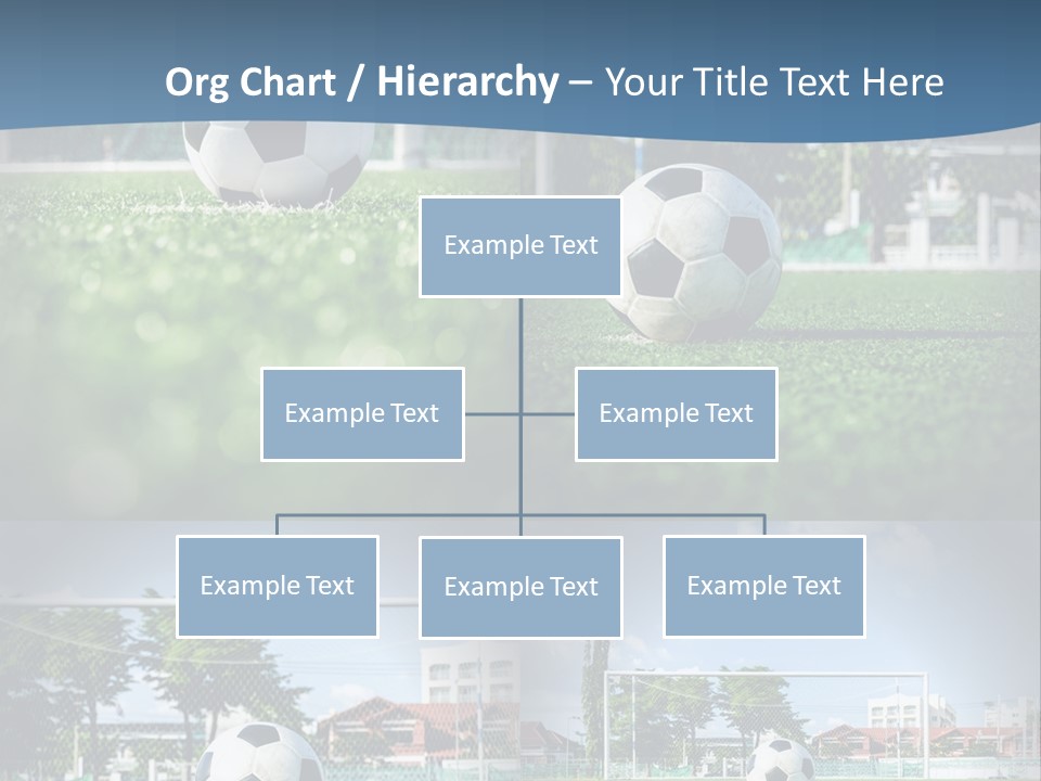 A Soccer Ball Sitting On Top Of A Lush Green Field PowerPoint Template