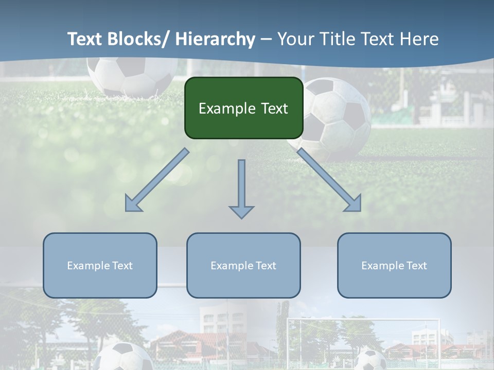 A Soccer Ball Sitting On Top Of A Lush Green Field PowerPoint Template