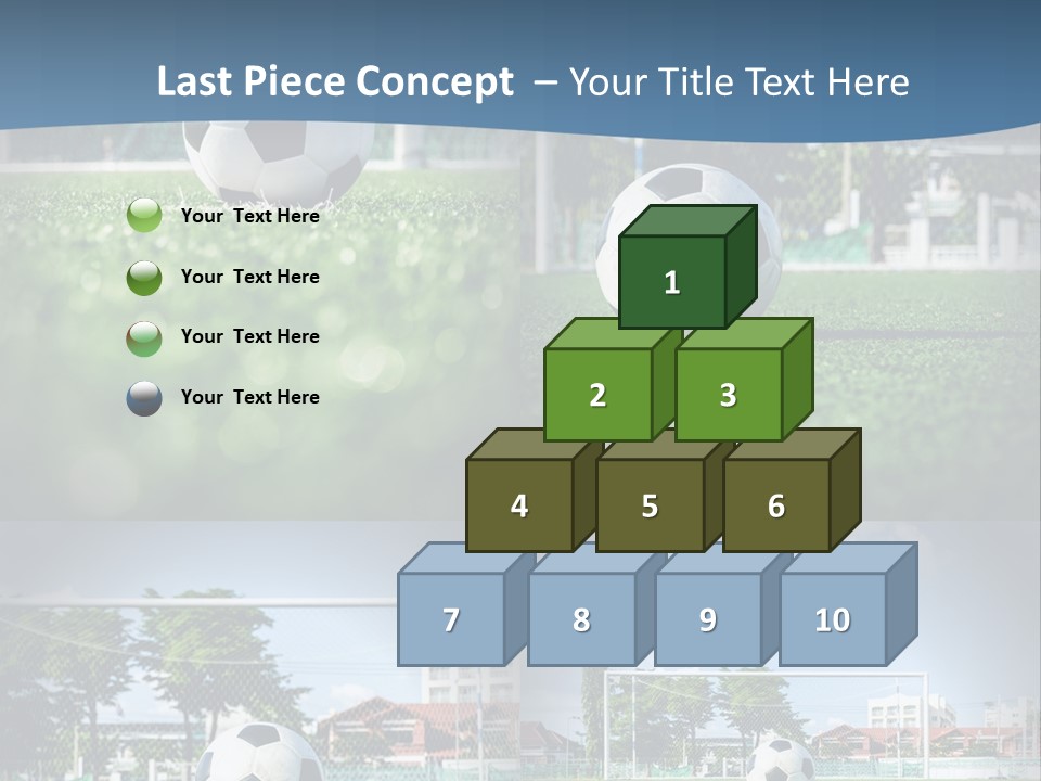 A Soccer Ball Sitting On Top Of A Lush Green Field PowerPoint Template