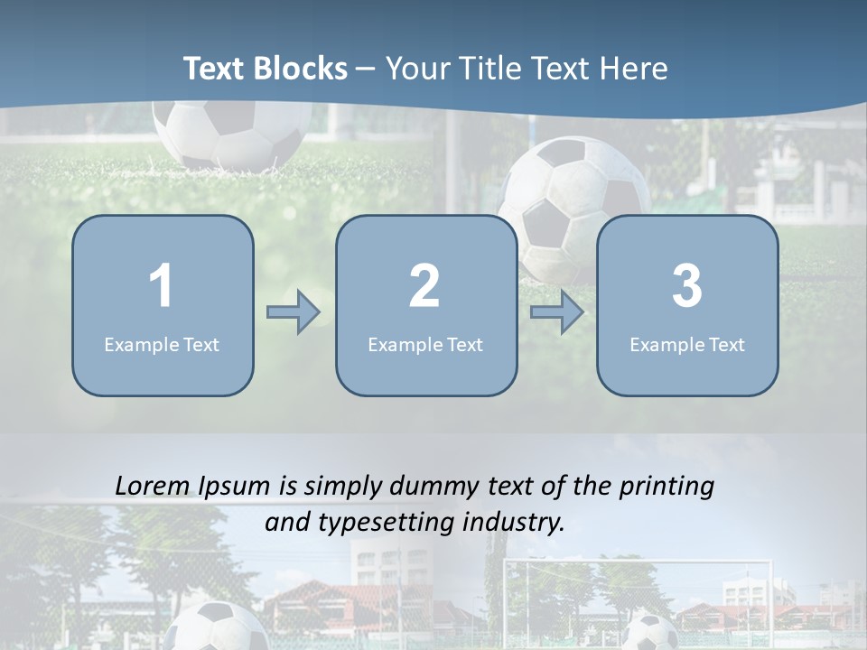 A Soccer Ball Sitting On Top Of A Lush Green Field PowerPoint Template