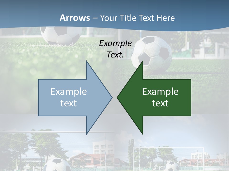 A Soccer Ball Sitting On Top Of A Lush Green Field PowerPoint Template