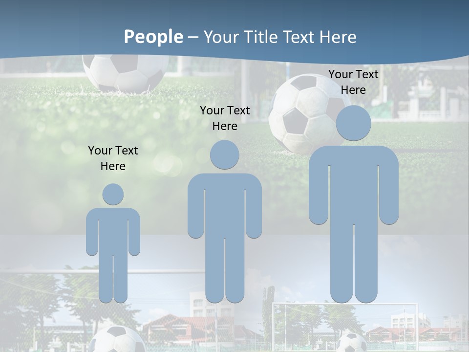 A Soccer Ball Sitting On Top Of A Lush Green Field PowerPoint Template