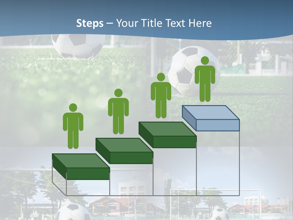 A Soccer Ball Sitting On Top Of A Lush Green Field PowerPoint Template