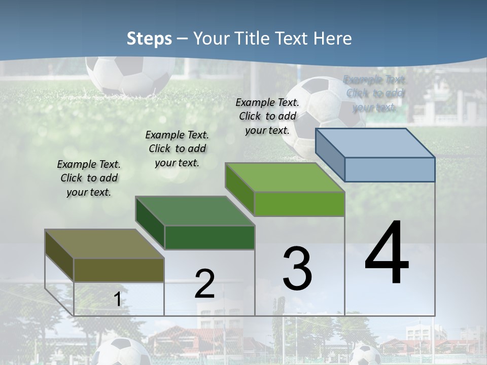 A Soccer Ball Sitting On Top Of A Lush Green Field PowerPoint Template