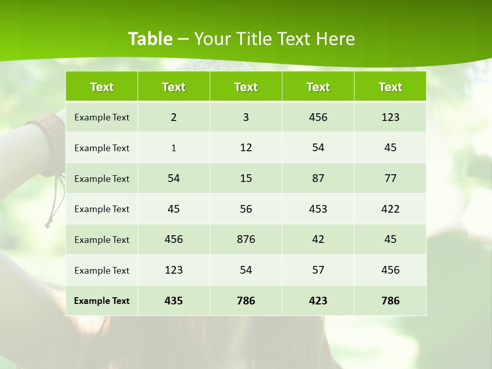 A Woman Wearing Sunglasses And A Hat With A Green Background PowerPoint Template