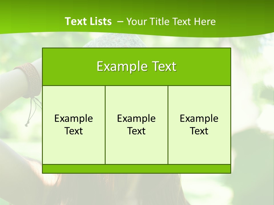 A Woman Wearing Sunglasses And A Hat With A Green Background PowerPoint Template