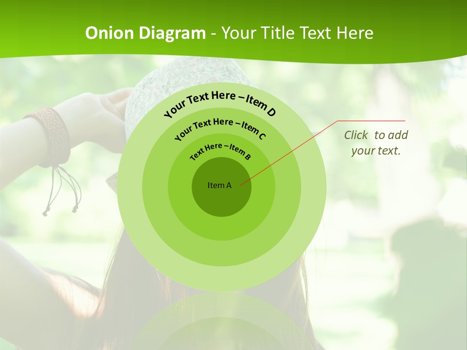 A Woman Wearing Sunglasses And A Hat With A Green Background PowerPoint Template