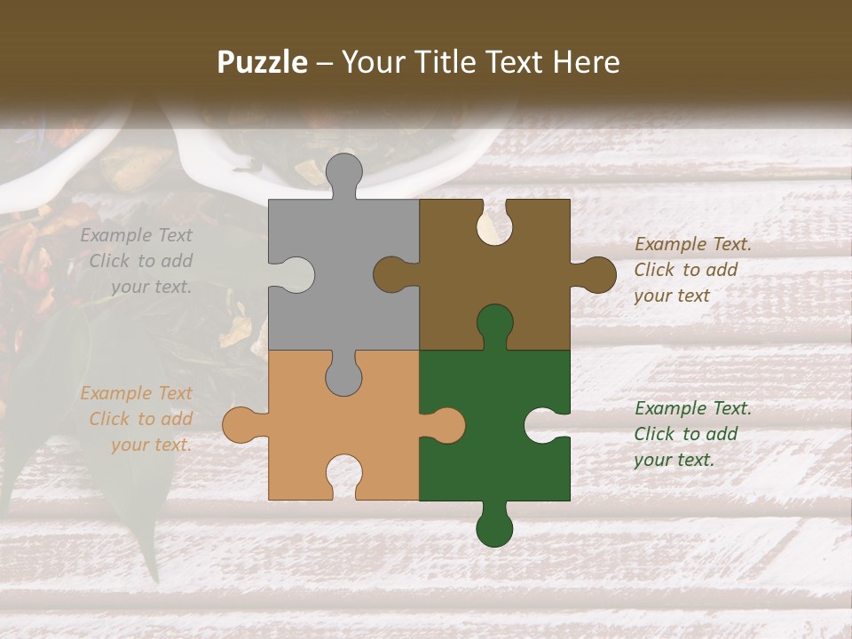 A Table Topped With Bowls Filled With Different Types Of Tea PowerPoint Template