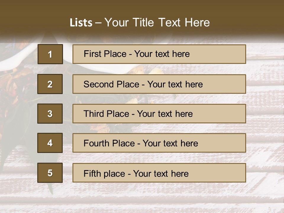 A Table Topped With Bowls Filled With Different Types Of Tea PowerPoint Template