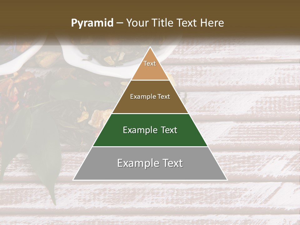 A Table Topped With Bowls Filled With Different Types Of Tea PowerPoint Template