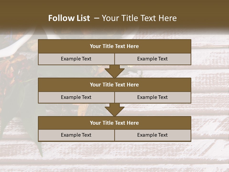 A Table Topped With Bowls Filled With Different Types Of Tea PowerPoint Template