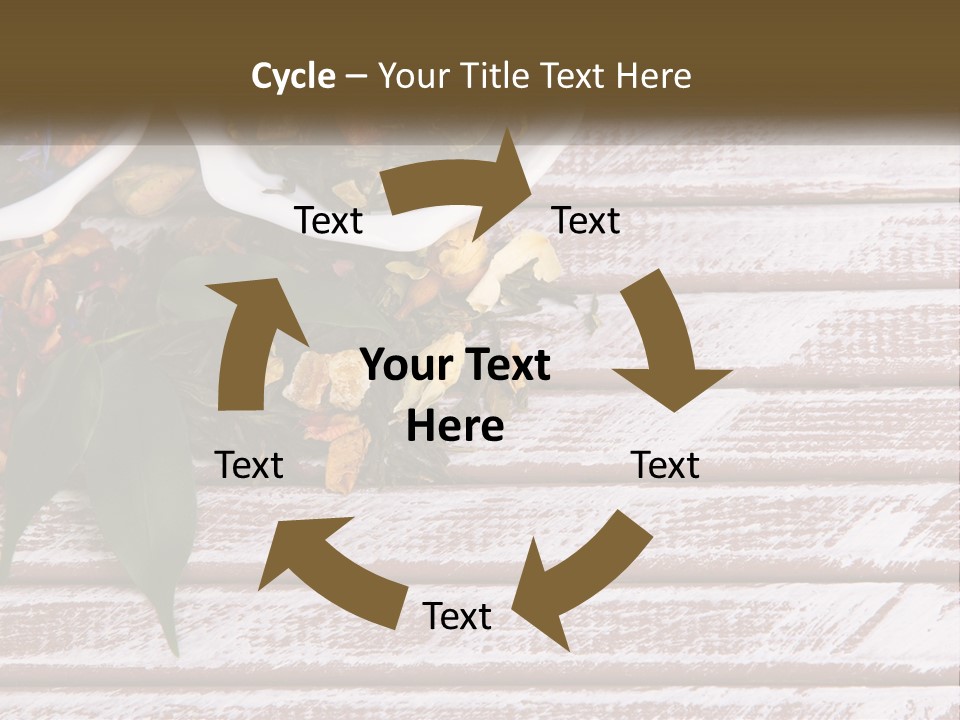 A Table Topped With Bowls Filled With Different Types Of Tea PowerPoint Template