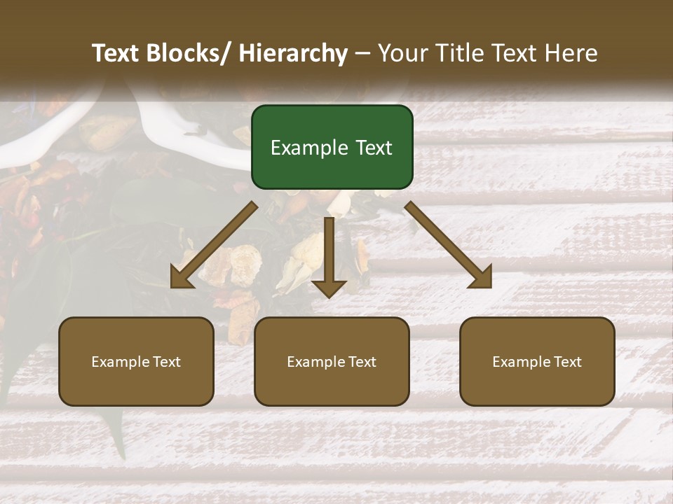 A Table Topped With Bowls Filled With Different Types Of Tea PowerPoint Template