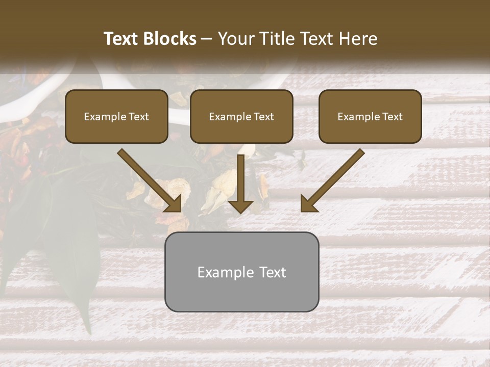 A Table Topped With Bowls Filled With Different Types Of Tea PowerPoint Template