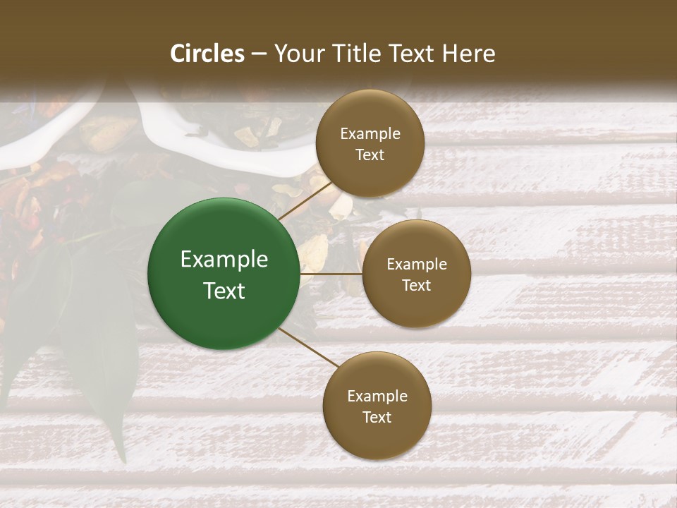 A Table Topped With Bowls Filled With Different Types Of Tea PowerPoint Template