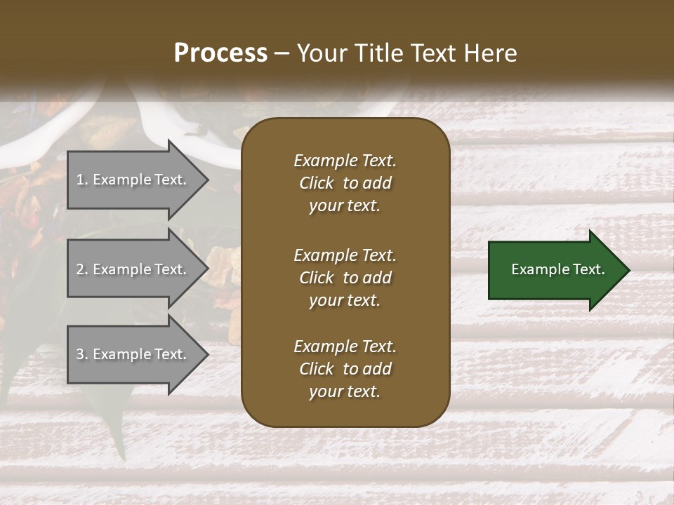 A Table Topped With Bowls Filled With Different Types Of Tea PowerPoint Template