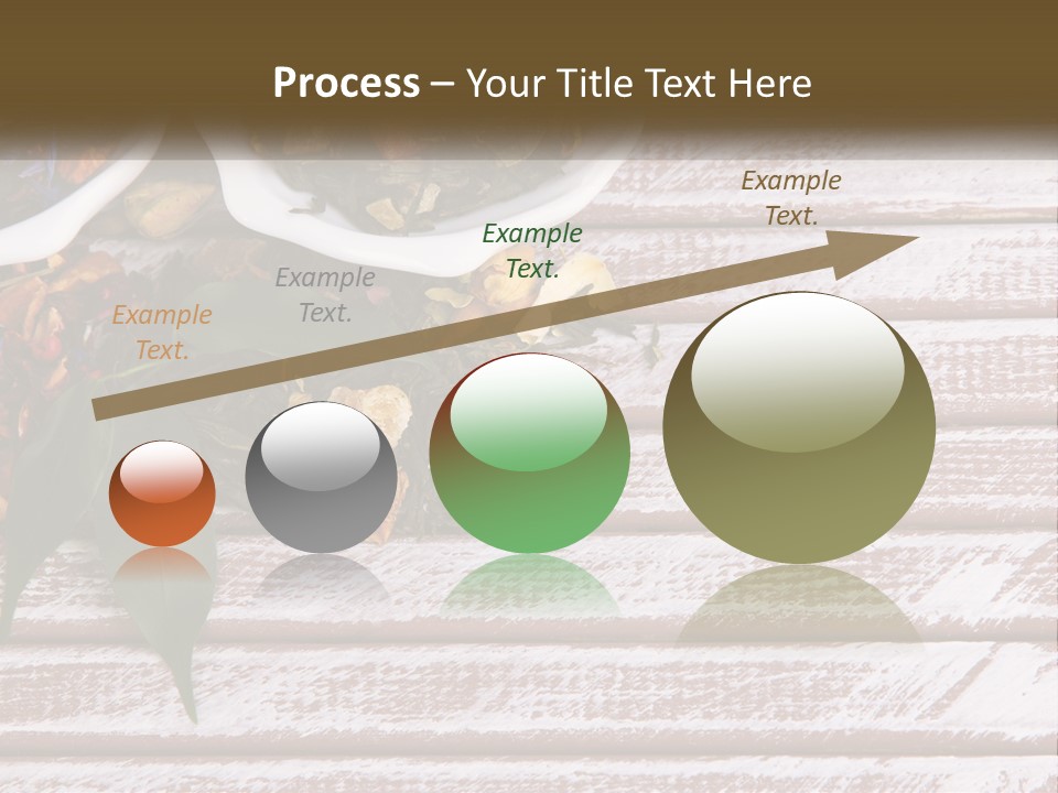 A Table Topped With Bowls Filled With Different Types Of Tea PowerPoint Template