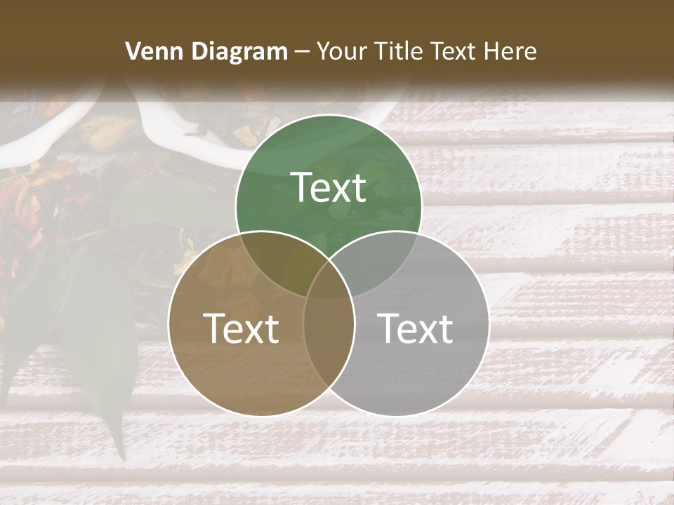 A Table Topped With Bowls Filled With Different Types Of Tea PowerPoint Template