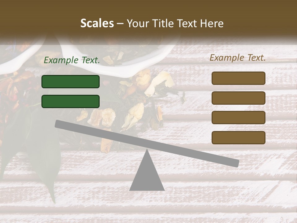 A Table Topped With Bowls Filled With Different Types Of Tea PowerPoint Template