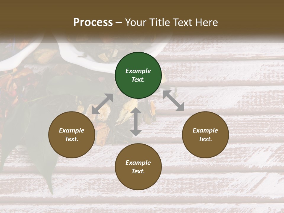 A Table Topped With Bowls Filled With Different Types Of Tea PowerPoint Template