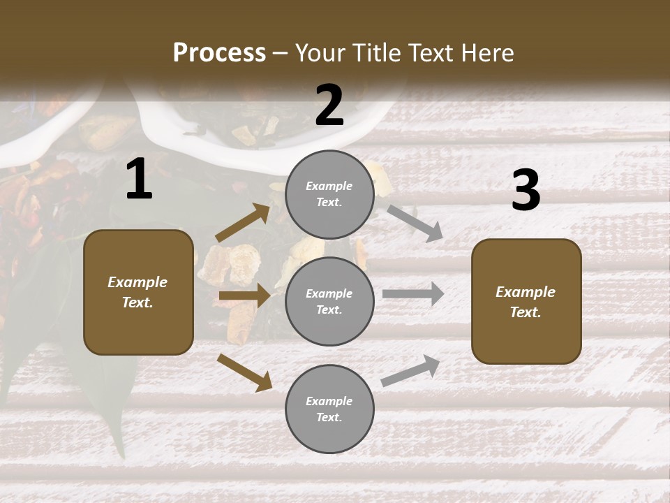 A Table Topped With Bowls Filled With Different Types Of Tea PowerPoint Template