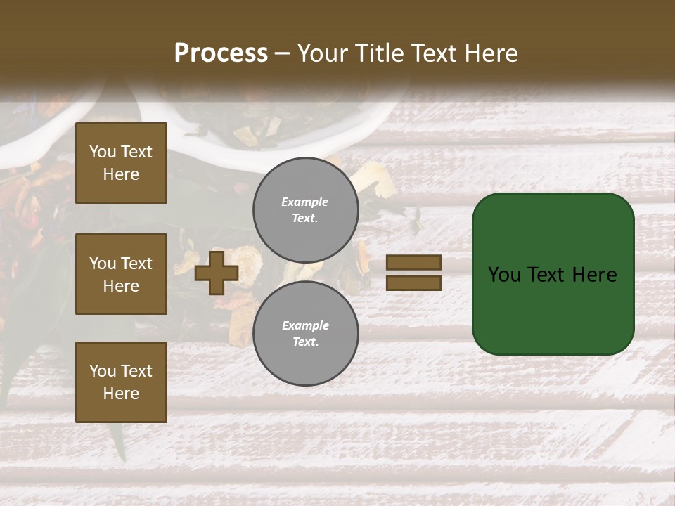 A Table Topped With Bowls Filled With Different Types Of Tea PowerPoint Template