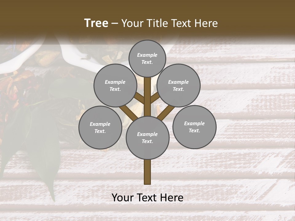 A Table Topped With Bowls Filled With Different Types Of Tea PowerPoint Template