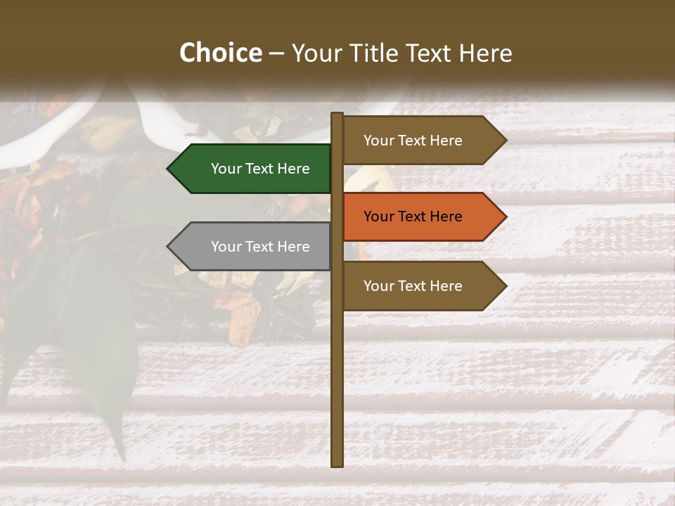 A Table Topped With Bowls Filled With Different Types Of Tea PowerPoint Template