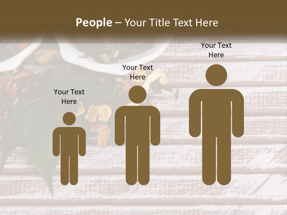 A Table Topped With Bowls Filled With Different Types Of Tea PowerPoint Template