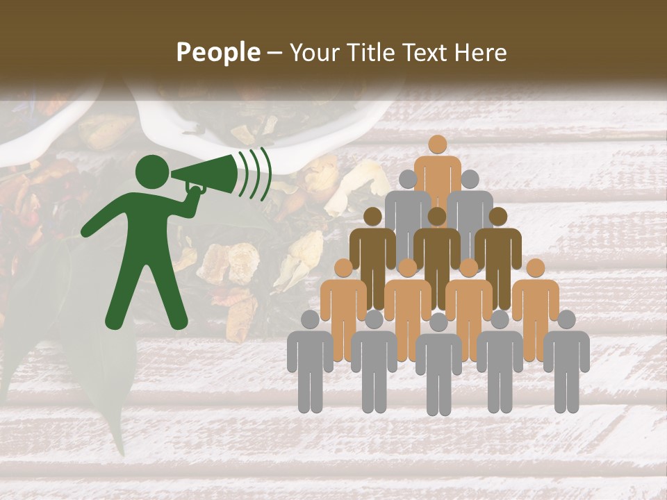 A Table Topped With Bowls Filled With Different Types Of Tea PowerPoint Template