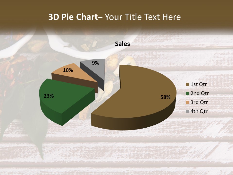 A Table Topped With Bowls Filled With Different Types Of Tea PowerPoint Template