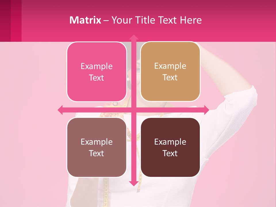 A Woman Holding A Measuring Tape And A Piece Of Food PowerPoint Template