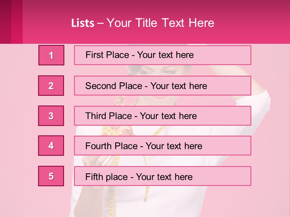 A Woman Holding A Measuring Tape And A Piece Of Food PowerPoint Template