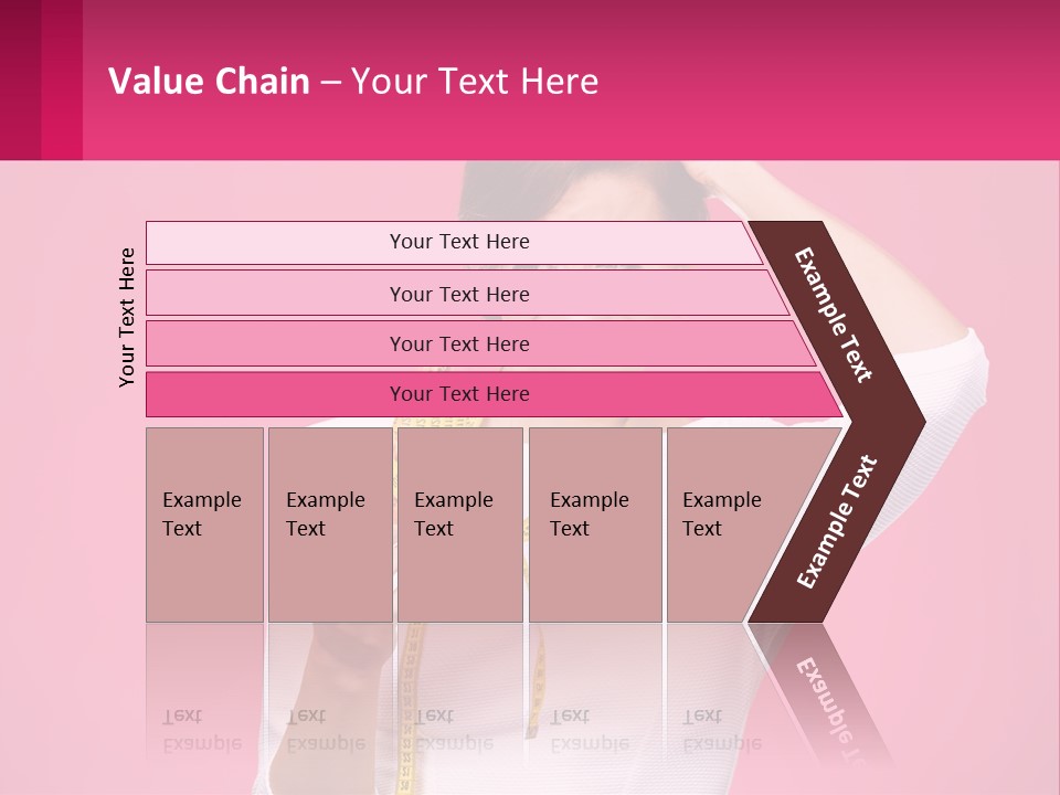 A Woman Holding A Measuring Tape And A Piece Of Food PowerPoint Template