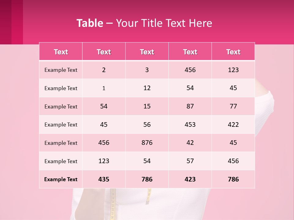 A Woman Holding A Measuring Tape And A Piece Of Food PowerPoint Template