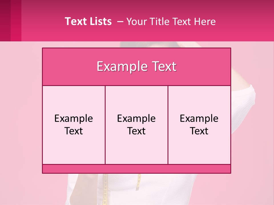 A Woman Holding A Measuring Tape And A Piece Of Food PowerPoint Template