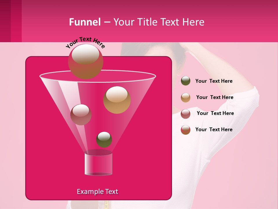 A Woman Holding A Measuring Tape And A Piece Of Food PowerPoint Template