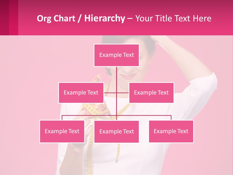 A Woman Holding A Measuring Tape And A Piece Of Food PowerPoint Template