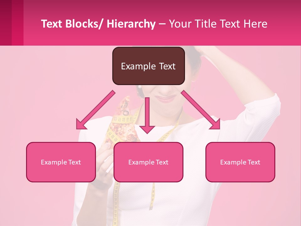 A Woman Holding A Measuring Tape And A Piece Of Food PowerPoint Template