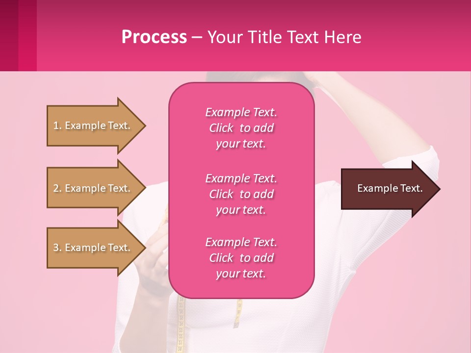 A Woman Holding A Measuring Tape And A Piece Of Food PowerPoint Template